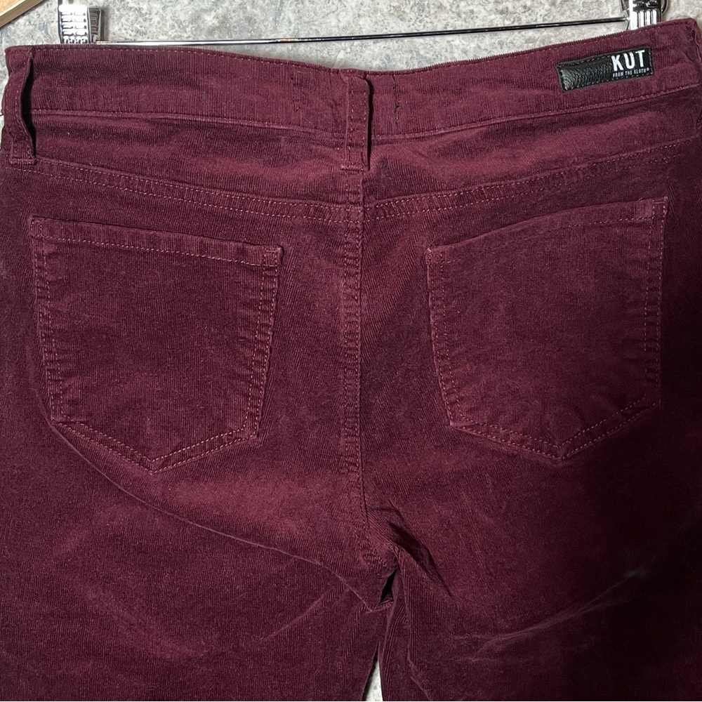 Kut From The Kloth Diana Fab Ab Skinny Corduroy Pants – 8 – Red - Picture 6 of 7
